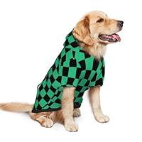 Algopix Similar Product 13 - Green Black Plaid Dog Hoodie Soft Dog