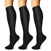 Algopix Similar Product 8 - Copper Compression Socks 3 Pairs