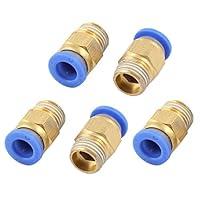 Algopix Similar Product 19 - 5Pcs 14PT Threaded Straight Quick Push