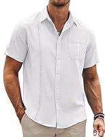 Algopix Similar Product 4 - COOFANDY Cuban Summer Shirts for Men