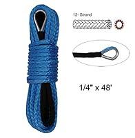 Algopix Similar Product 20 - Synthetic Winch Rope  14 x 48 Winch