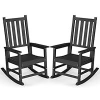 Algopix Similar Product 13 - EFURDEN Outdoor Rocking Chair Set of 2