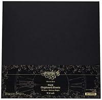 Algopix Similar Product 16 - Graphic 45 Black 12x12 Sheets 10 Pack
