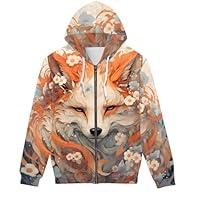 Algopix Similar Product 19 - JooMeryer Men Women Zipper Hoodies Fox