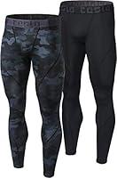 Algopix Similar Product 5 - TSLA Mens Compression Pants Cool Dry
