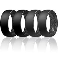 Algopix Similar Product 13 - Egnaro Silicone Ring Men Inner Arc