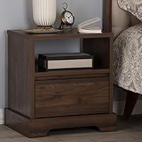 Algopix Similar Product 13 - Baxton Studio Burn1 Drawer Nightstand