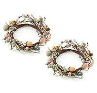 Algopix Similar Product 5 - Pack of 2 Faux Sugared Easter Egg and