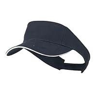 Algopix Similar Product 16 - Brushed Cotton Twill Sandwich Visor 