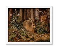 Algopix Similar Product 17 - Monem Art Vintage A Hare in the Forest