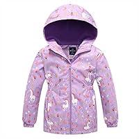 Algopix Similar Product 1 - Gogokids Girls Rain Jacket Fleece Lined