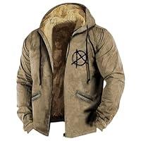 Algopix Similar Product 6 - RODYETQQ Mens Zip Up Hoodie Flannel