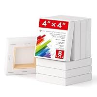 Algopix Similar Product 5 - Simetufy Mini Canvas 8 Pack 4x4inch