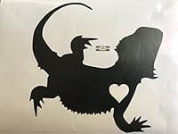 Algopix Similar Product 9 - Bearded Dragon Vinyl Decal Car Window