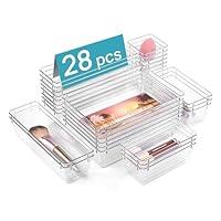 Algopix Similar Product 11 - Vtopmart 28 PCS Clear Plastic Drawer