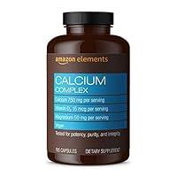 Algopix Similar Product 10 - Amazon Elements Calcium Complex with