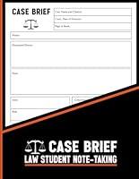 Algopix Similar Product 11 - Case Brief Law student notetaking A