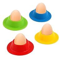 Algopix Similar Product 8 - Vicloon Egg Holder Set 4PCS Silicone