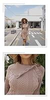 Algopix Similar Product 12 - BLENCOT Womens Cute Asymmetric Neck