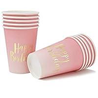 Algopix Similar Product 13 - 50 Count 9 oz Happy Birthday Cups Gold