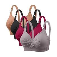 Algopix Similar Product 1 - 4 Pack Bras for Women 2024 Full Support