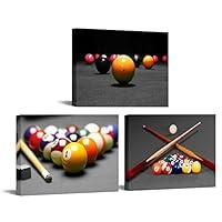 Algopix Similar Product 2 - Conipit Billiards Canvas Wall Art Pool