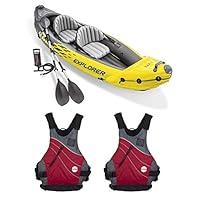 Algopix Similar Product 6 - Intex Explorer Inflatable Kayak with