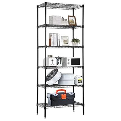 YYkokocat 6-Tier Adjustable Storage Shelves Heavy Duty Wire