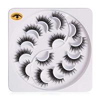 Algopix Similar Product 16 - 7 Pairs 3D Mink Eyelashes Faux Dramatic