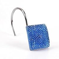 Algopix Similar Product 10 - Crystal Blue Shower Curtain Hooks 