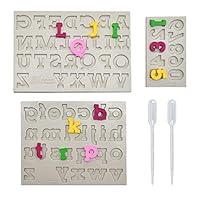 Algopix Similar Product 10 - Alphabet Fondant Silicone Mold 3pcs