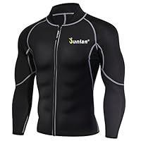 Algopix Similar Product 10 - Men Sweat Neoprene Jacket Sauna Suit