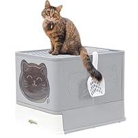 Algopix Similar Product 3 - TownTime Top Entry Litter Box with