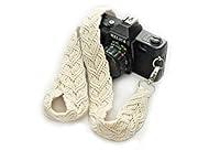 Algopix Similar Product 5 - Macrame off white camera strap Woven
