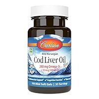 Algopix Similar Product 14 - Carlson  Cod Liver Oil Minis 280 mg
