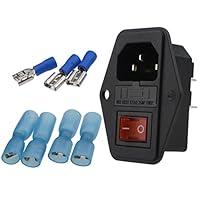 Algopix Similar Product 12 - URBEST Male Power Socket 10A 250V Inlet