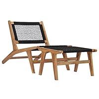 Algopix Similar Product 9 - Sun Lounger with Footrest Solid Teak