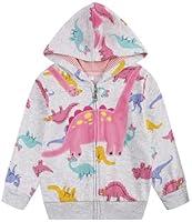 Algopix Similar Product 5 - Popshion Baby Girl Jacket Dinosaur Long