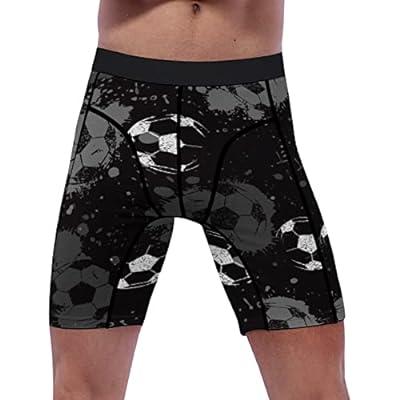 Best Deal for Funny Print Men's Long Sports Boxer Briefs,Abstract