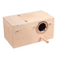 Algopix Similar Product 17 - YJJKJ Wood Parakeet Nest Box Pet Bird