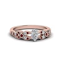 Algopix Similar Product 1 - 55Carat Flower Pave Diamond Ring rose