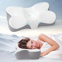 Algopix Similar Product 19 - HOMFINE Cervical Memory Foam Pillow 