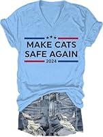 Algopix Similar Product 8 - Make Cats Safe Again ShirtMake Cats