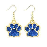 Algopix Similar Product 2 - Paw Print Earrings for Women Sterling