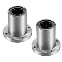 Algopix Similar Product 8 - uxcell LM25UU Round Flange Linear Ball