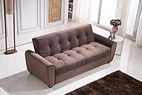 Algopix Similar Product 1 - Benjara Benzara Tufted Futon Sofa with