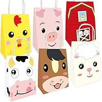 Algopix Similar Product 15 - Farm Animal Bags Barnyard Party Favor