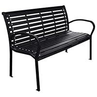 Algopix Similar Product 12 - KCCKOM Patio Bench Black 457 Steel