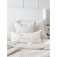 Algopix Similar Product 13 - Lumbar Pillow  I Love Us Handmade in
