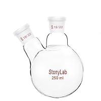 Algopix Similar Product 20 - StonyLab Glass 250ml Heavy Wall 2 Neck